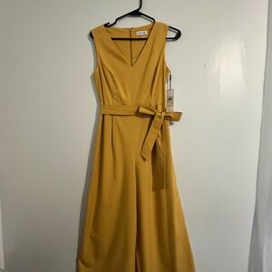 Calvin Klein Mustard Yellow Jumpsuit